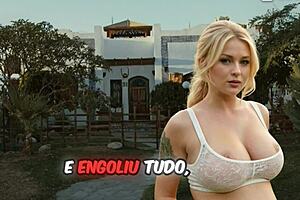 brazilian pregnant babe gives milky blowjob swallowing hot cum eagerly