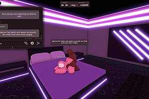 Wanna see this blonde slut cheat with my huge black cock in Roblox?