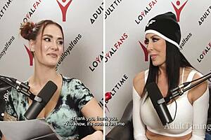 Milf pornstar teases with curves in award interview