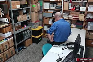 petite ebony shoplifter caught bent over fucked interracial