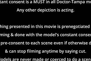 jackie banes caught spreading for backstage pounding frenzy