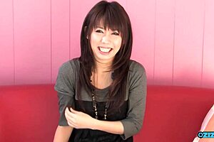 shy girl strips naked then eagerly sucks throbbing cock deep