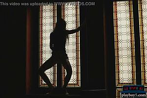 damn petite redhead teen beauty sabina strips lingerie posing shaved pussy