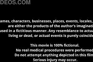 testing out this uniform white coveralls with face coverings and assorted gloves backstage pov