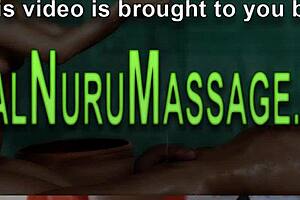 yo that tattooed masseuse gets fucked after steamy nuru session