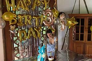 Best birthday gift real cock pounds until ass overflows with hot milk