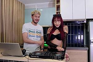 colombian dj allison sweet shakes ass on hard cock after party quickie ride