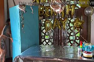 Best birthday gift real cock pounds until ass overflows with hot milk