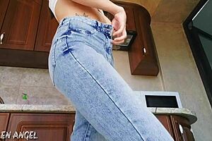 Skinny milf's hairy asshole stretched wide by brutal anal fisting frenzy