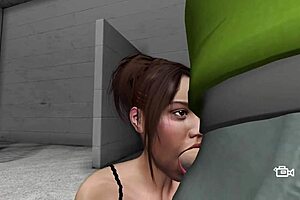 Asian babe delivers sloppy blowjob ending in hot cumshot