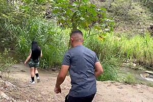 oh man this curvy colombian babe antonella jones fucked outdoors swallows cum after car fix