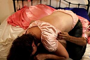 milf in satin lingerie wanna deepthroat and doggy rimjob?