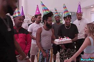 Coco Lovelock Sucks BBCs on Birthday