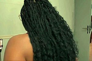 Ebony Brunette Big Ass Gets Fucked by Sneaky Black Stud