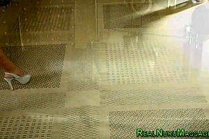 yo that tattooed masseuse gets fucked after steamy nuru session