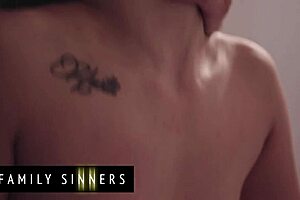 Bent-over hot-headed babe pounded by monster cock doggystyle