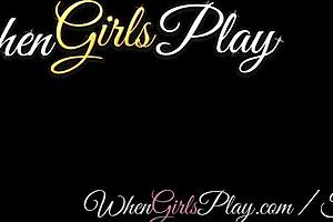 Aiden and charlotte finger and lick cute lesbian pussies wildly