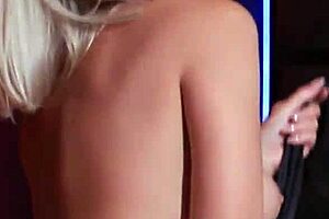 Blonde Bound in Lingerie for Erotic Fetish Play