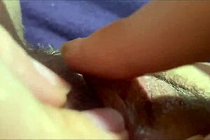 huge clit pulses wildly to orgasm in intimate closeup