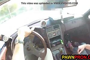 bimbo pawns ugly car bends over fierce pussy fuck in shop