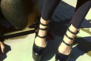 Lacie's big tits drenched in cum from massive black cock tittyfuck