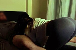 he explodes quick when my big ass grinds on top!