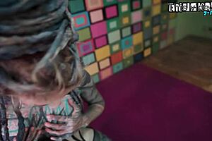 German goth newbie tries first anal with huge cock