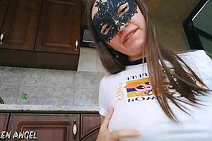 Skinny milf's hairy asshole stretched wide by brutal anal fisting frenzy