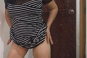 Hey sexy latina bride flashes ass dancing before wedding casting