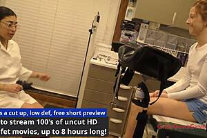 Perverted podiatrist tickles and sucks Stacy Shepard's bare feet backstage fetish style