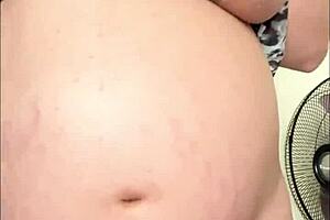 hairy horny pregnant arab wife masturbates nude solo 😏💦