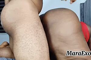 Horny Ebony Milf Mara Exotic Bounces Fat Ass On Big Black Cock Doggystyle POV