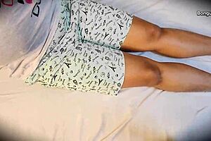 Big Tits Roommate Alone at Dorm Gets Surprise Creampie from Friend