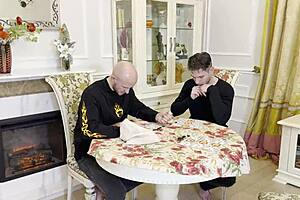 three pals gangbang russian slut monika fox with dp anal deepthroat facial mid lotto break