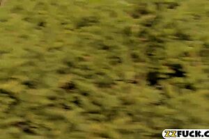 two babes get pounded hard by monster cock in bedroom threesome!