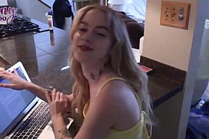 Blonde Sage Fox rides Seth Brogan to creampie bliss!