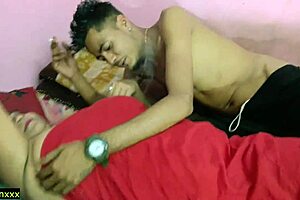 College Devar Pounds Village Bhabhi's Shaved Pussy Hard Homemade