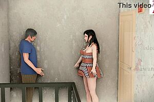 Jasmine Bent Over Office Desk for Hard Doggystyle Pounding by Office Boy