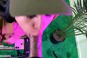 can this cute brazilian babe deepthroat that monster bbc?