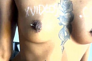 ebony latina teases on webcam for verification fun