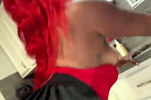 sexy redhead twerks creamy pussy on massive throbbing dick