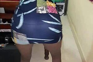 damn her ebony teen ass looks fire in that tight skirt