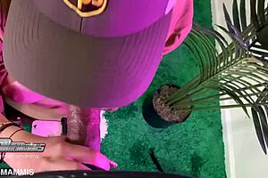 can this cute brazilian babe deepthroat that monster bbc?