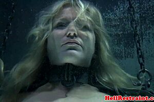 Bound sub's wet torment hides garage secrets untold