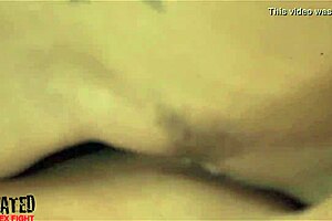 lesbian blondes grind pussies in intense tribbing fight 💦😈