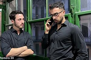 damn bad luck for her against three guys in rough anal orgy with cumshots everywhere