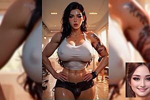 i stroke my huge futanari cock craving release