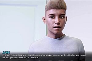 Best friends busty stepmom sucks huge cock in hentai anime bukkake