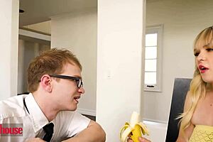 Hot babe bent over step uncle doggystyle pounding