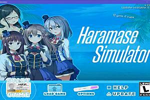 pregnant virgin's anal creampie in haramase game